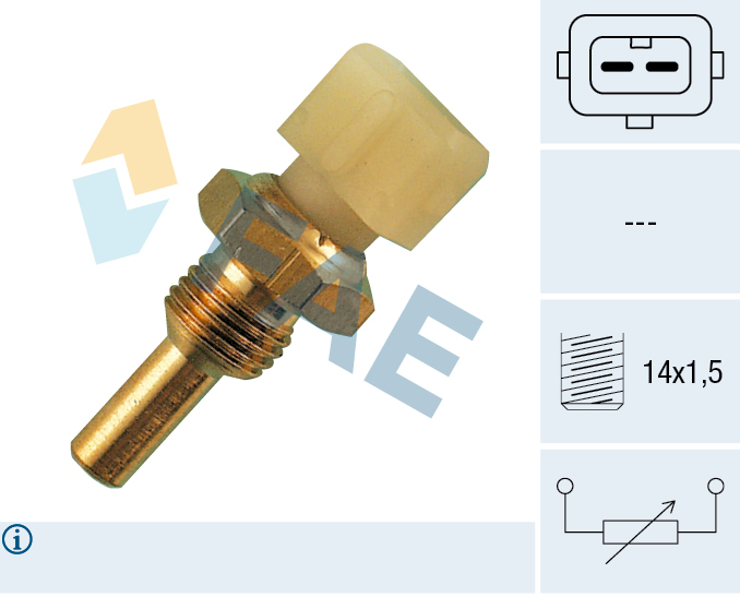 FAE Sensor, kølevæsketemp. 33030 for VOLVO FORD VW BMW MERCEDES-BENZ STANDARD AUTOMOBILE
