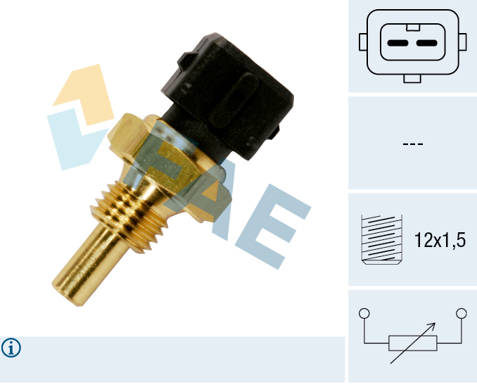 FAE Sensor, kølevæsketemp. 33065 for FIAT ALFA ROMEO