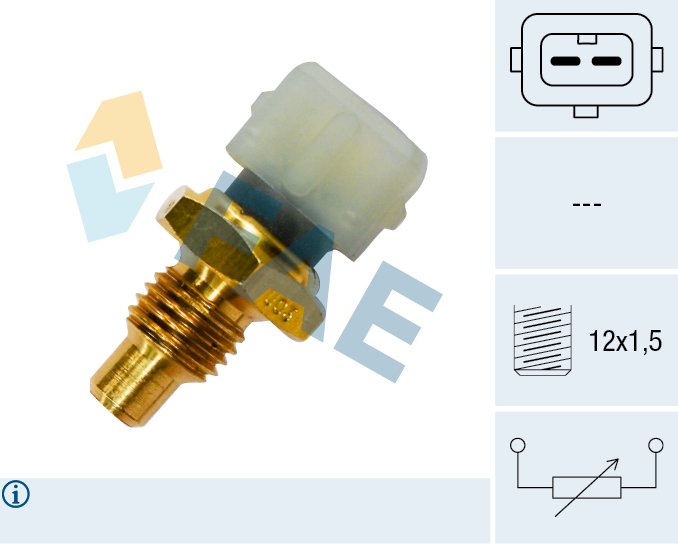 FAE Sensor, kølevæsketemp. 33060 for VOLVO OPEL GENERAL MOTORS RENAULT