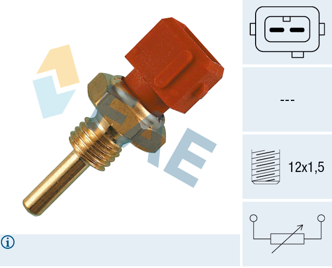 FAE Sensor, kølevæsketemp. 33080 for DODGE PLYMOUTH NISSAN