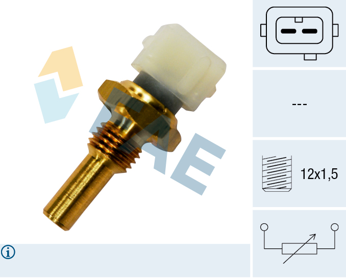FAE Sensor, kølevæsketemp. 33130 for FORD NISSAN HOLDEN INFINITI KIA STANDARD AUTOMOBILE
