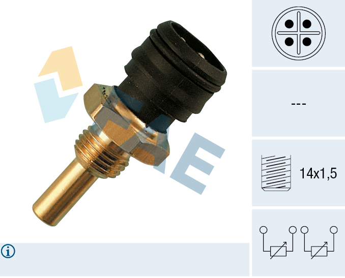 FAE Sensor, kølevæsketemp. 33290 for STANDARD AUTOMOBILE MERCEDES-BENZ