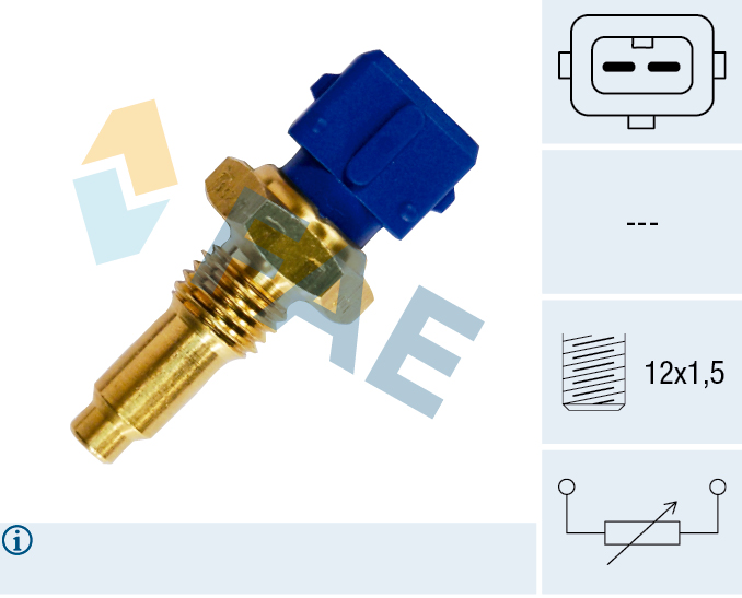 FAE Sensor, kølevæsketemp. 33200 for FORD OPEL IVECO LANCIA FIAT ALFA ROMEO GENERAL MOTORS PEUGEOT VW