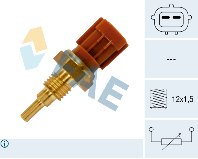 FAE Sensor, kølevæsketemp. 33475 for LANCIA NISSAN SUBARU SUZUKI TOYOTA STANDARD AUTOMOBILE
