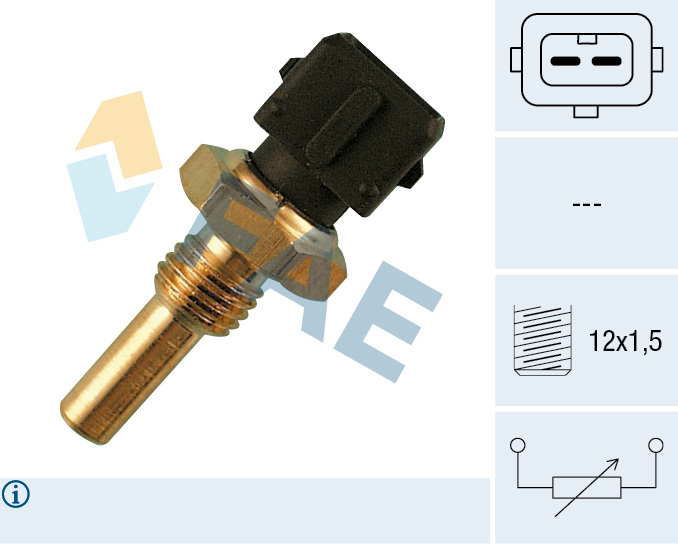 FAE Sensor, kølevæsketemp. 33370 for SAAB LAND ROVER ROVER STANDARD AUTOMOBILE
