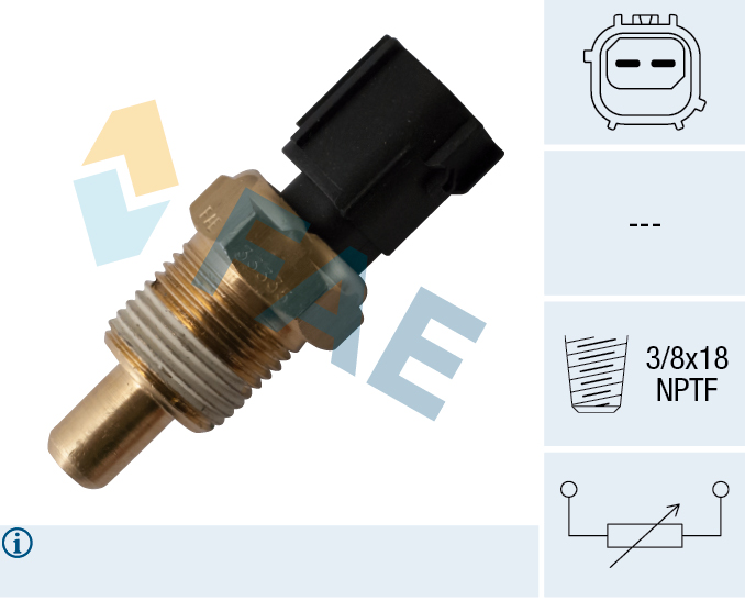 FAE Sensor, kølevæsketemp. 33335 for MINI CHRYSLER STANDARD AUTOMOBILE