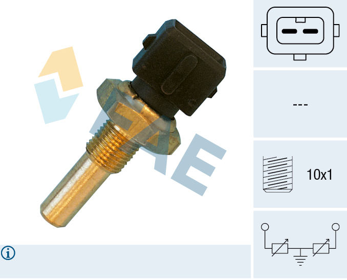 FAE Sensor, kølevæsketemp. 33410 for VW STANDARD AUTOMOBILE