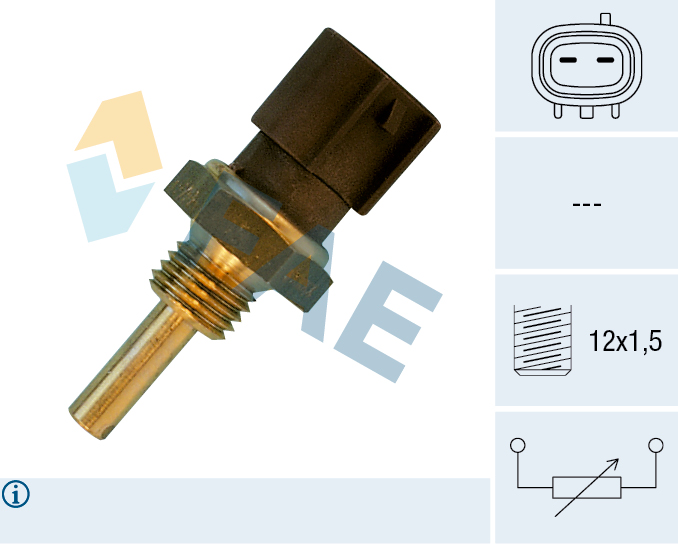 FAE Sensor, kølevæsketemp. 33580 for SUBARU STANDARD AUTOMOBILE