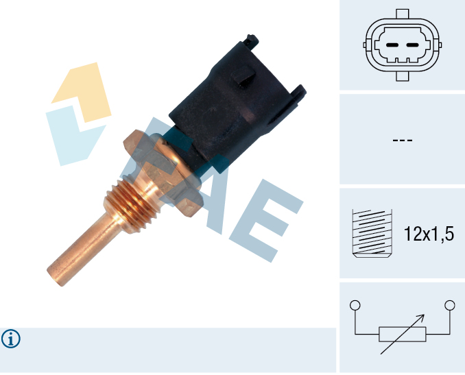 FAE Sensor, kølevæsketemp. 33685 for OPEL GENERAL MOTORS