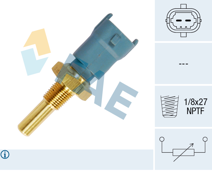 FAE Sensor, kølevæsketemp. 33690 for OPEL GENERAL MOTORS