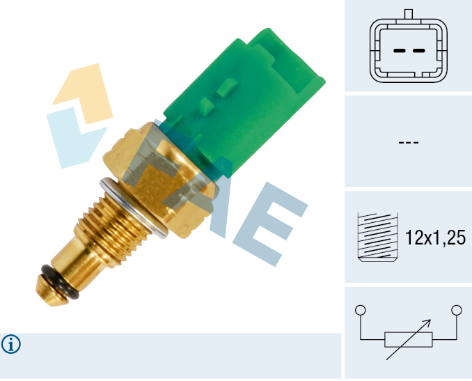 FAE Sensor, kølevæsketemp. 33695 for FORD DACIA KIA PEUGEOT NISSAN