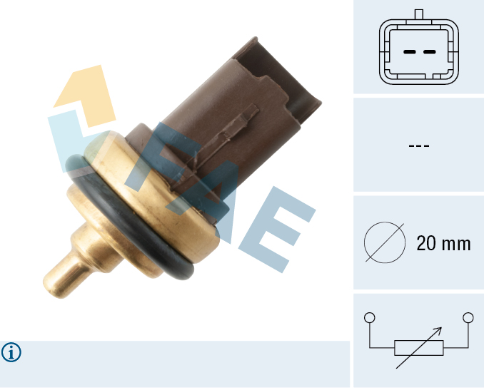 FAE Sensor, kølevæsketemp. 33708 for CITROËN MINI STANDARD AUTOMOBILE