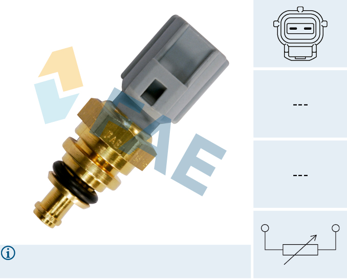 FAE Sensor, kølevæsketemp. 33745 for FORD VOLVO PEUGEOT JAGUAR MAZDA STANDARD AUTOMOBILE LAND ROVER