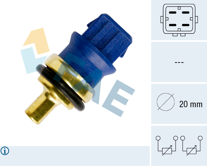FAE Sensor, kølevæsketemp. 33780 for VW