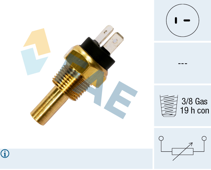 FAE Sensor, kølevæsketemp. 33800 for HYUNDAI MITSUBISHI