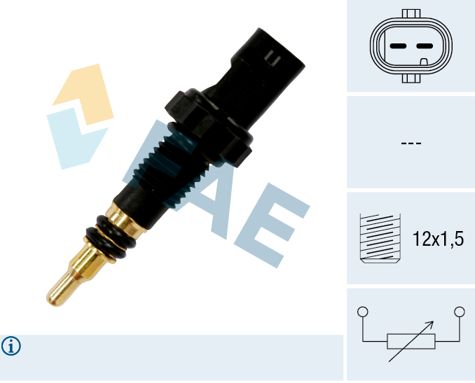 FAE Sensor, kølevæsketemp. 33890 for BMW MINI TOYOTA STANDARD AUTOMOBILE