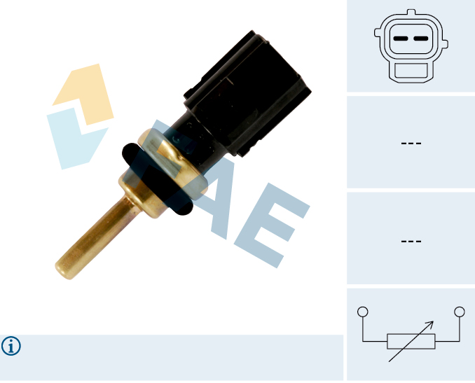 FAE Sensor, kølevæsketemp. 33835 for FORD VOLVO STANDARD AUTOMOBILE LAND ROVER