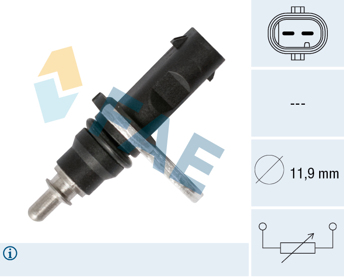 FAE Sensor, kølevæsketemp. 33894 for CUPRA VW MAN PORSCHE STANDARD AUTOMOBILE