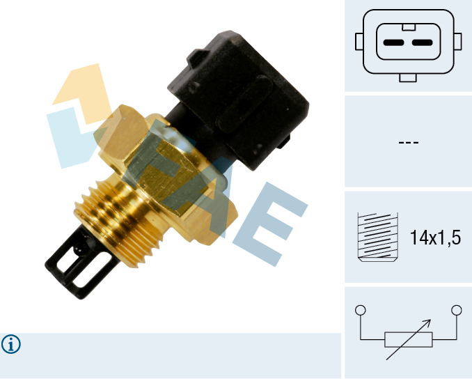 FAE Sensor, indsugningstemp. 33175 for DAEWOO SSANGYONG HYUNDAI KIA GENESIS