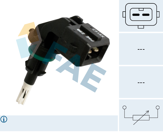 FAE Sensor, indsugningstemp. 33163 for BMW