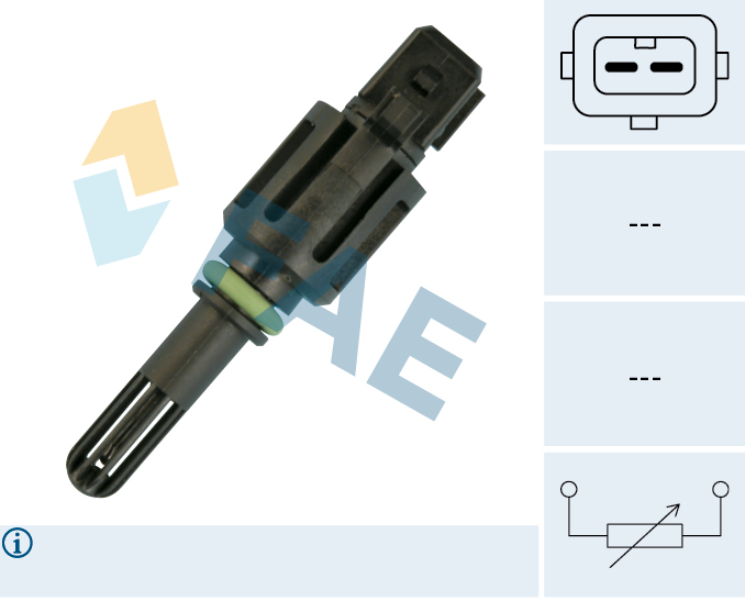 FAE Sensor, indsugningstemp. 33168 for LAND ROVER BMW