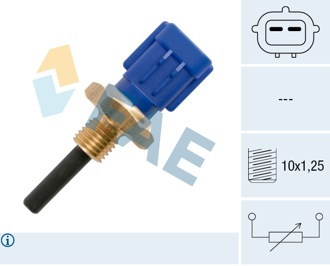 FAE Sensor, indsugningstemp. 33176 for MAZDA STANDARD AUTOMOBILE