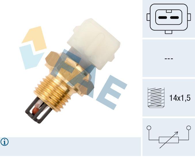 FAE Sensor, indsugningstemp. 33170 for VOLVO DAEWOO GENERAL MOTORS RENAULT