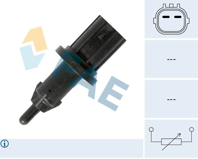 FAE Sensor, indsugningstemp. 33177 for HONDA