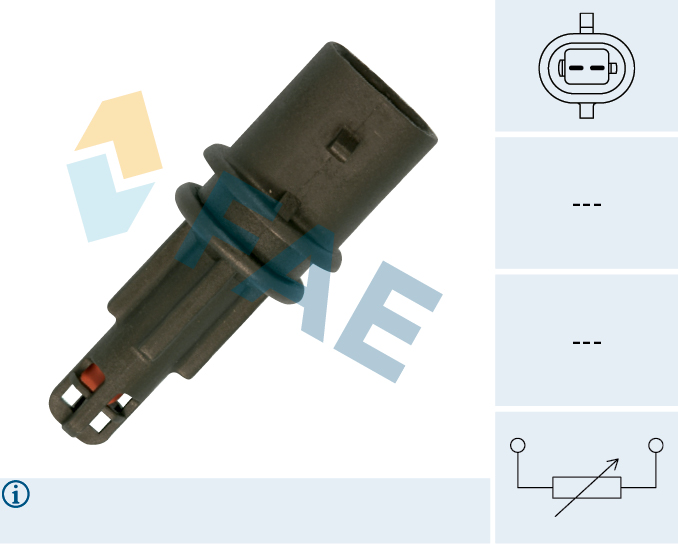 FAE Sensor, indsugningstemp. 33225 for OPEL GENERAL MOTORS ALFA ROMEO