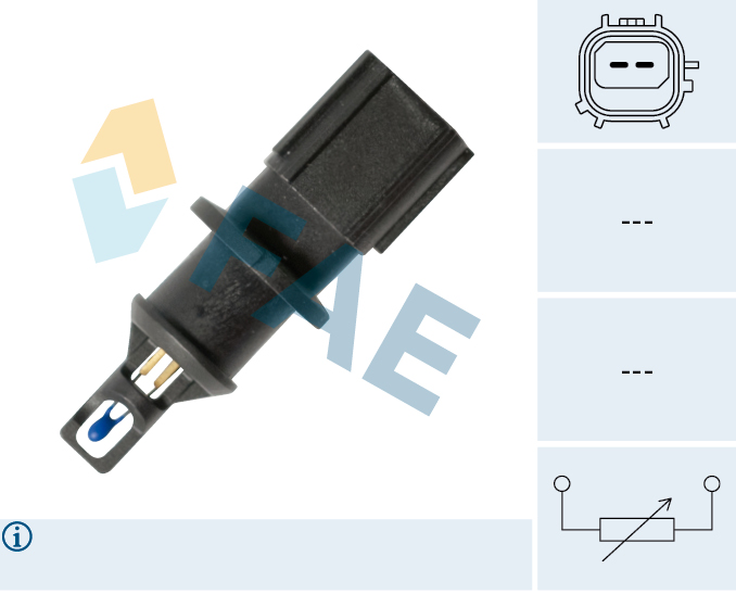 FAE Sensor, indsugningstemp. 33179 for JEEP CHRYSLER