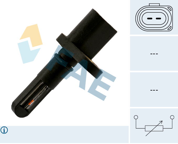 FAE Sensor, indsugningstemp. 33227 for PORSCHE VW BENTLEY