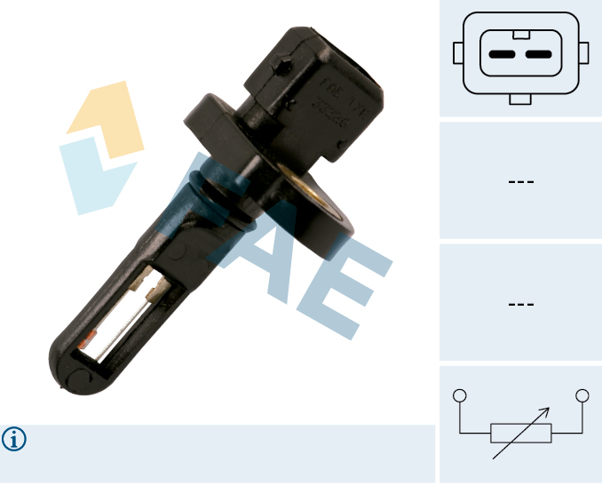 FAE Sensor, indsugningstemp. 33226 for VW PORSCHE