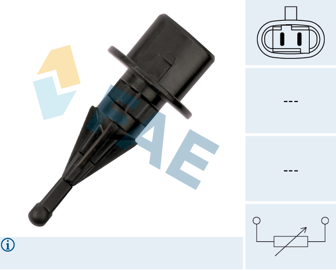 FAE Sensor, indsugningstemp. 33235 for OPEL GENERAL MOTORS HOLDEN STANDARD AUTOMOBILE DAIHATSU MAZDA MITSUBISHI NISSAN SUZUKI SUBARU TOYOTA LEXUS
