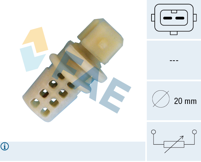 FAE Sensor, indsugningstemp. 33520 for OPEL GENERAL MOTORS VOLVO MITSUBISHI RENAULT