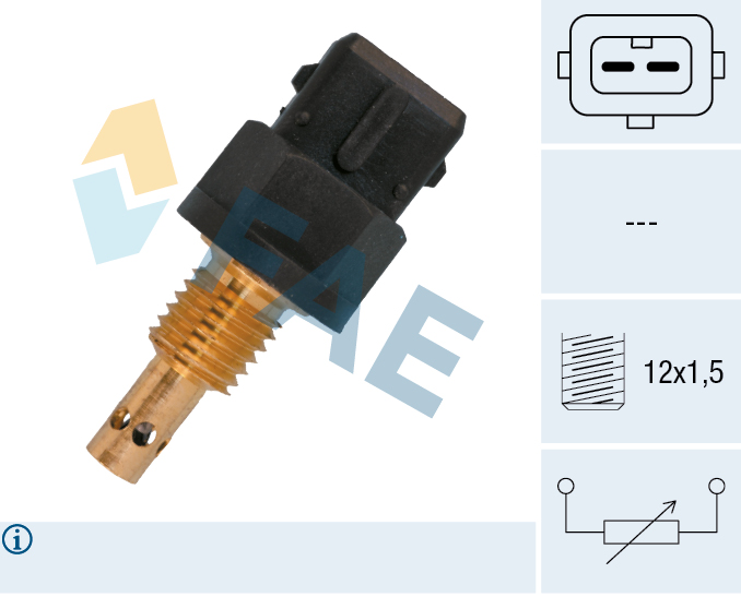 FAE Sensor, indsugningstemp. 33535 for LANCIA VW BMW FORD ROLLS-ROYCE STANDARD AUTOMOBILE
