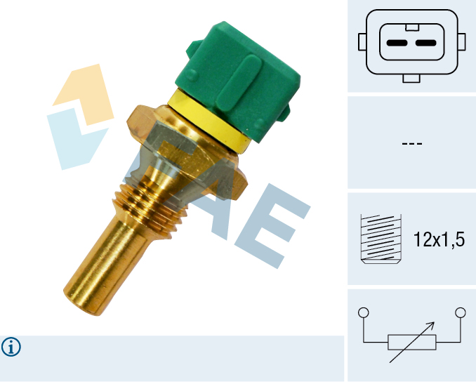 FAE Sensor, kølevæsketemp. 33120 for PEUGEOT