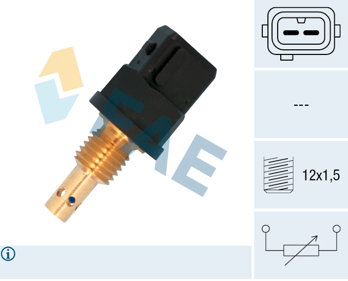FAE Sensor, indsugningstemp. 33536 for BMW