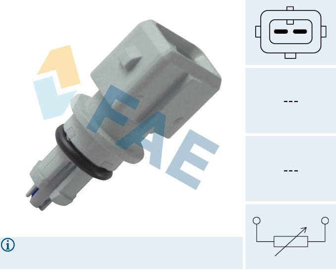FAE Sensor, udetemp. 33511 for RENAULT PEUGEOT NISSAN