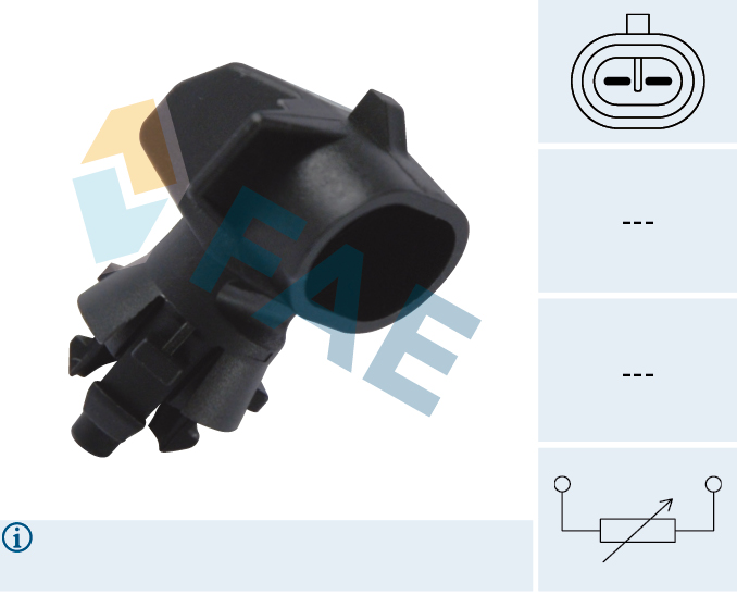 FAE Sensor, udetemp. 33501 for OPEL SAAB GENERAL MOTORS STANDARD AUTOMOBILE