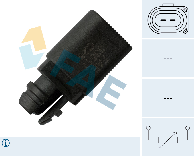FAE Sensor, udetemp. 33517 for VW