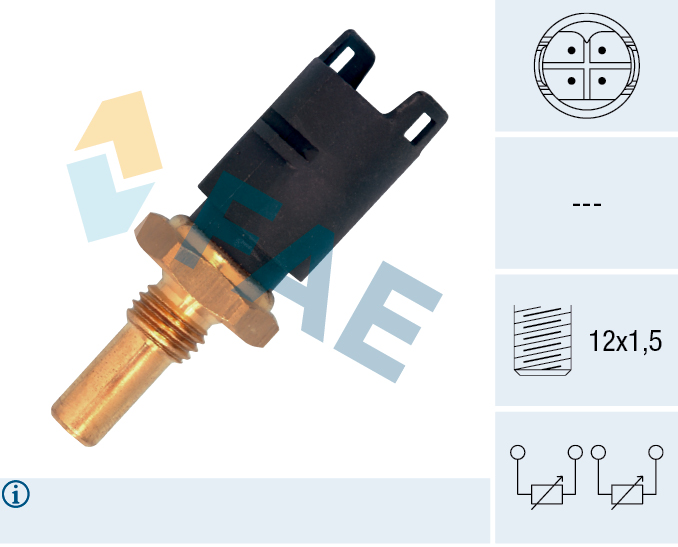 FAE Sensor, kølevæsketemp. 33295 for LAND ROVER BMW STANDARD AUTOMOBILE