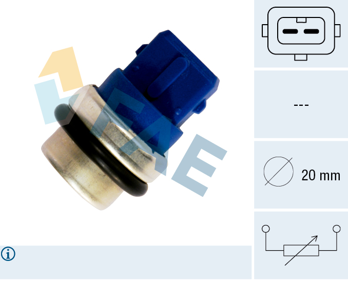 FAE Sensor, kølevæsketemp. 33630 for FORD VW STANDARD AUTOMOBILE