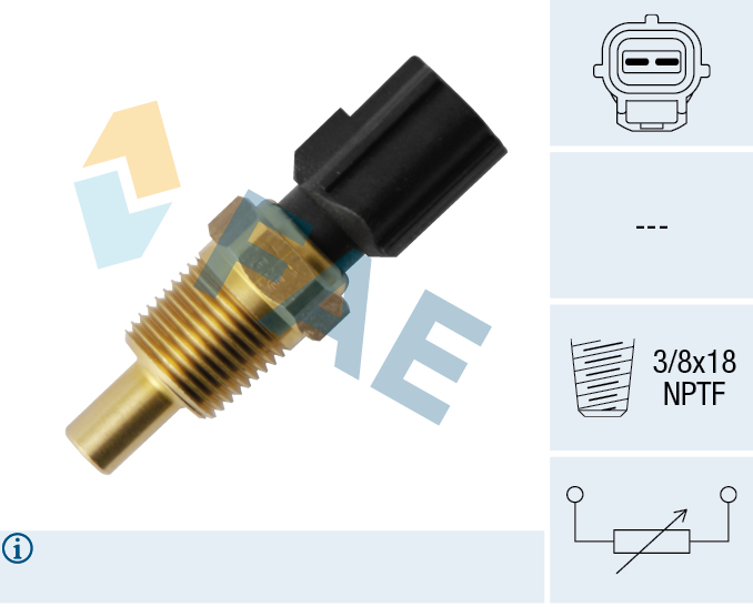 FAE Sensor, kølevæsketemp. 33755 for CHRYSLER STANDARD AUTOMOBILE