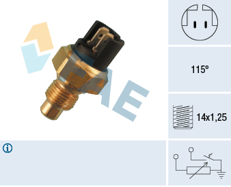 FAE Sensor, kølevæsketemp. 34010 for CHRYSLER RENAULT STANDARD AUTOMOBILE