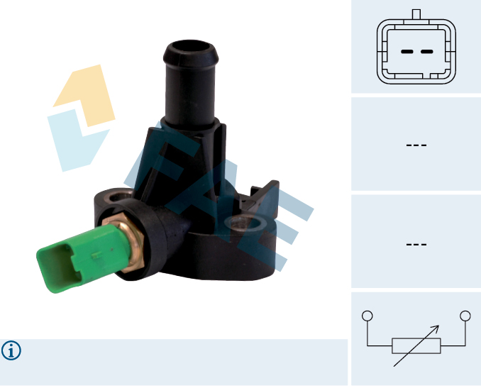 FAE Sensor, kølevæsketemp. 33850 for FIAT LANCIA