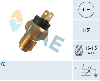 FAE Sensor, kølevæsketemp. 34020 for FIAT
