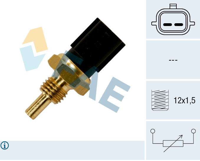 FAE Sensor, kølevæsketemp. 33840 for RENAULT NISSAN STANDARD AUTOMOBILE