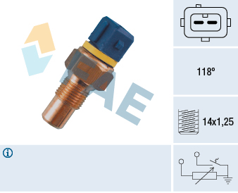 FAE Sensor, kølevæsketemp. 34050 for CITROËN