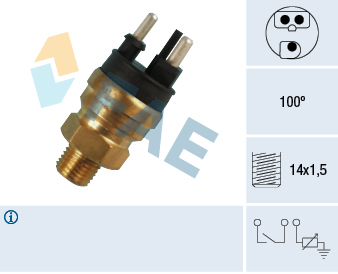 FAE Sensor, kølevæsketemp. 34310 for MERCEDES-BENZ STANDARD AUTOMOBILE
