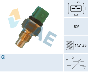 FAE Sensor, kølevæsketemp. 34430 for CITROËN/PEUGEOT FIAT